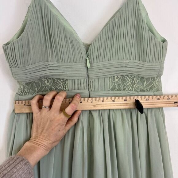 Azazie Mint Green Maxi Dress - Picture 7 of 16